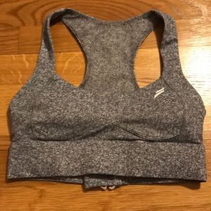 DOYOUEVEN Grey speckled sports bra XS